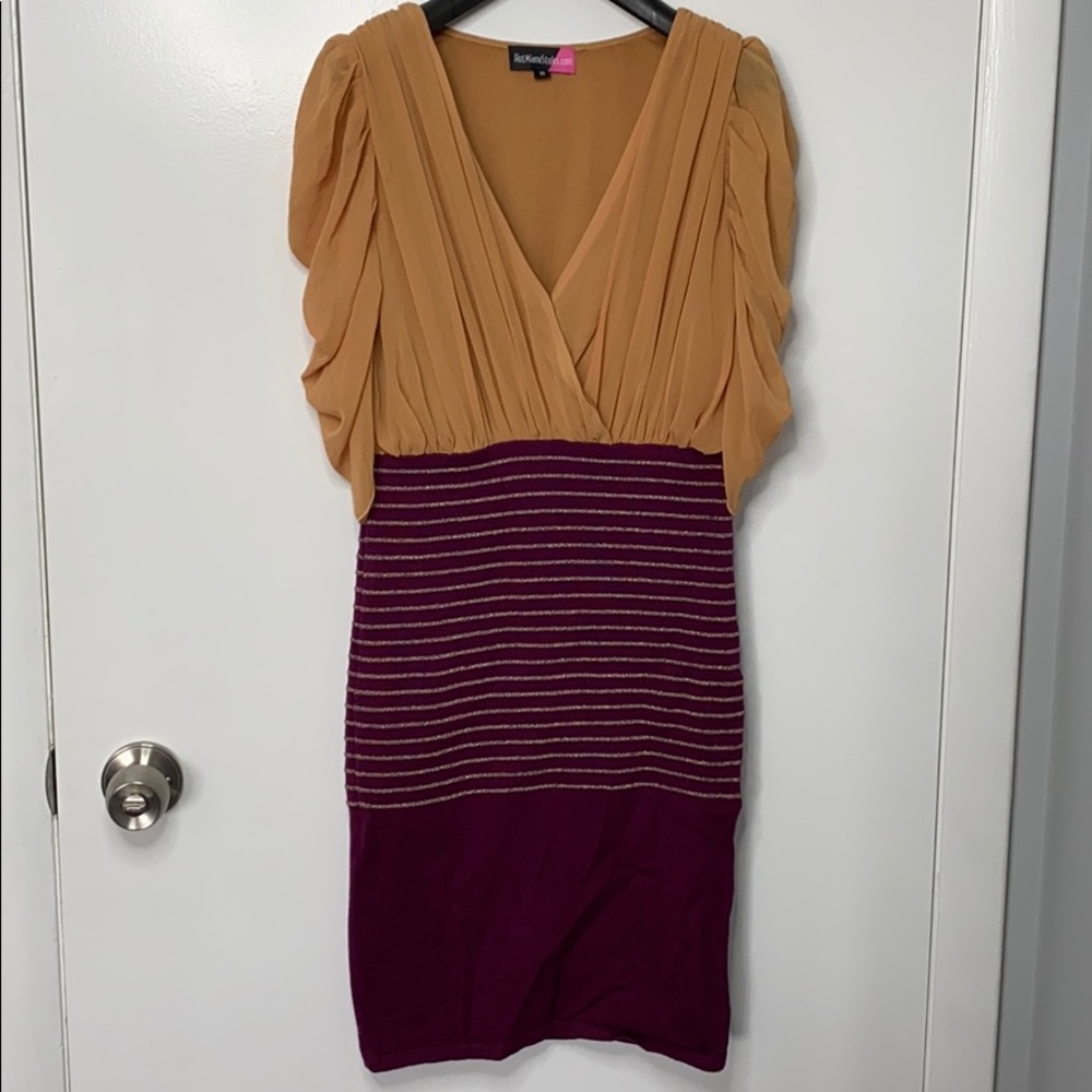 Two Tone Bandage Dress